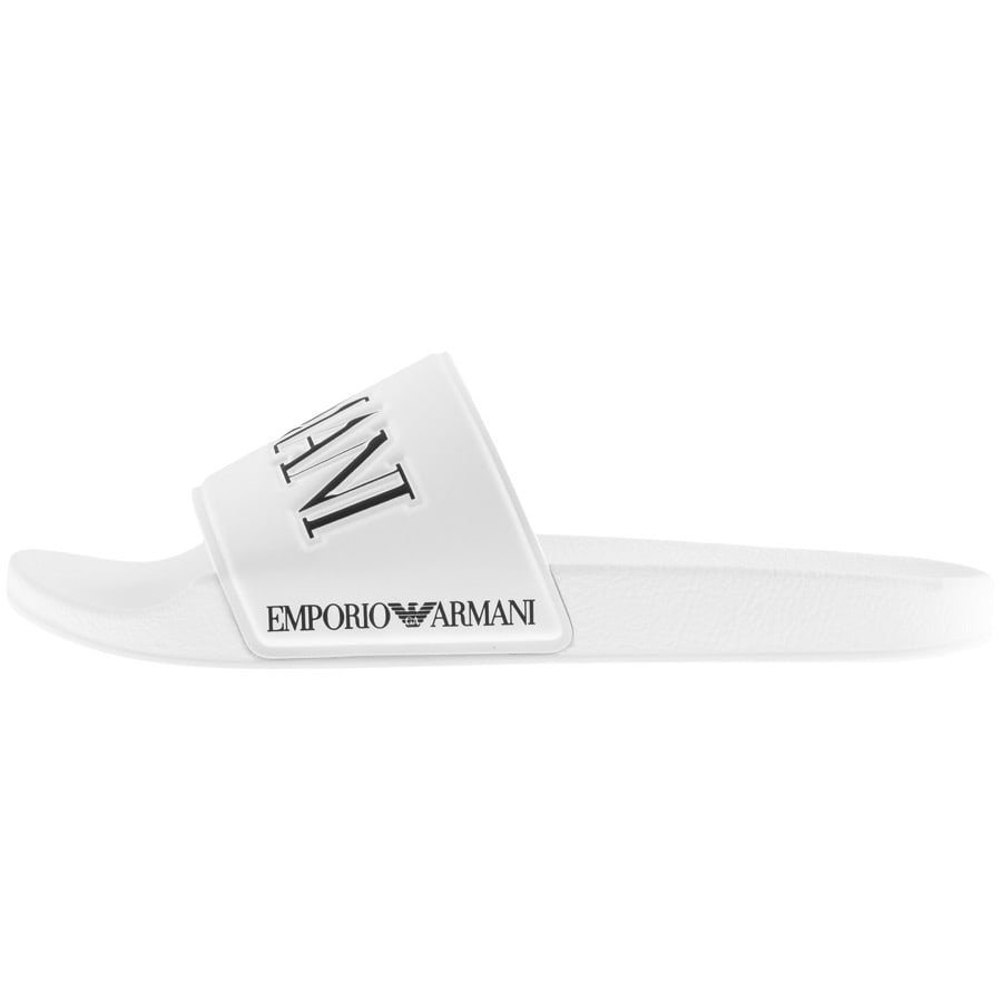 Alternative Image for ProductEmporio Armani Logo Sliders White2